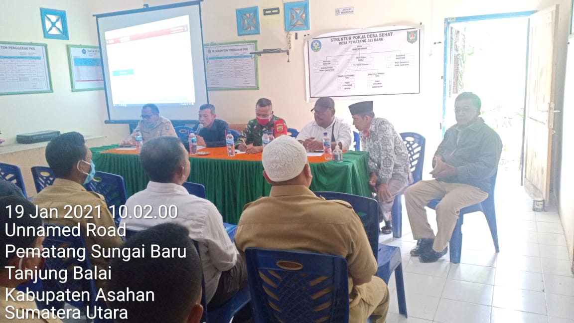 Personel Jajaran Kodim 0208/Asahan Menghadiri Rapat Musrenbang Diwilayah Desa Binaan