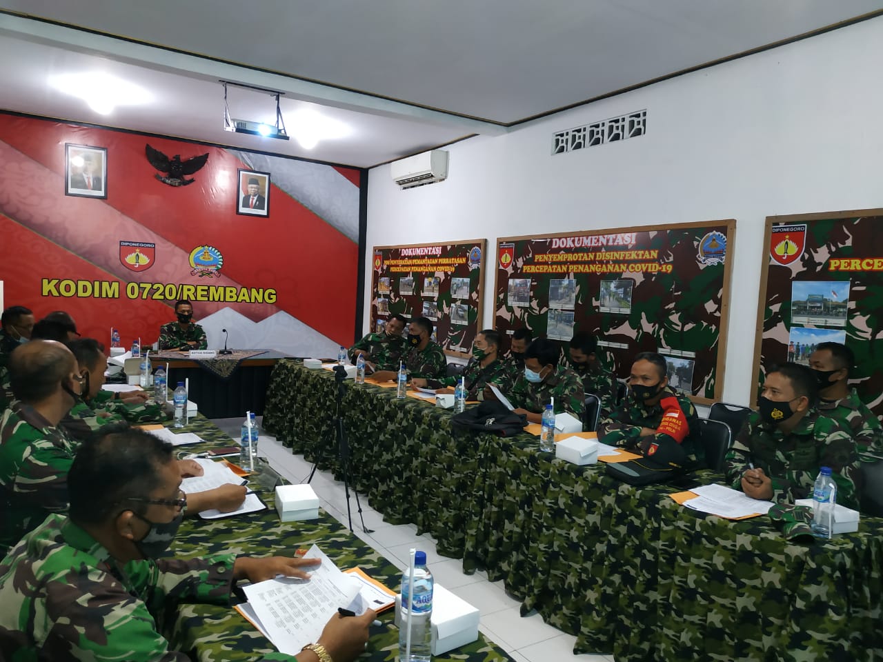 Kodim 0720/Rembang Gelar Sidang Pankar UKP Bintara dan Tamtama Periode 1-10-2020 dan PNS Periode 01-04-2022