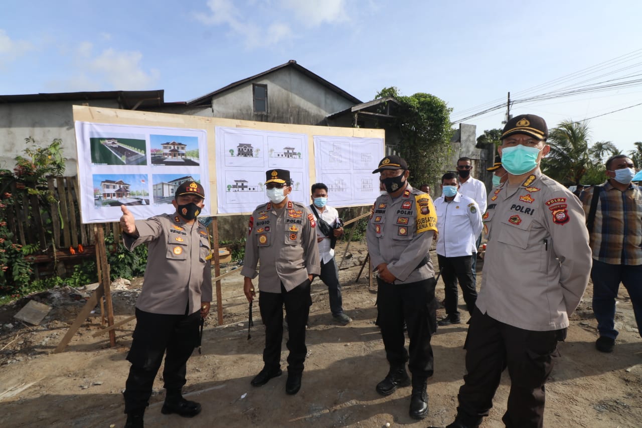 Kapolda Kalbar Tinjau Pembangunan Polsek Benua Kayong Ketapang