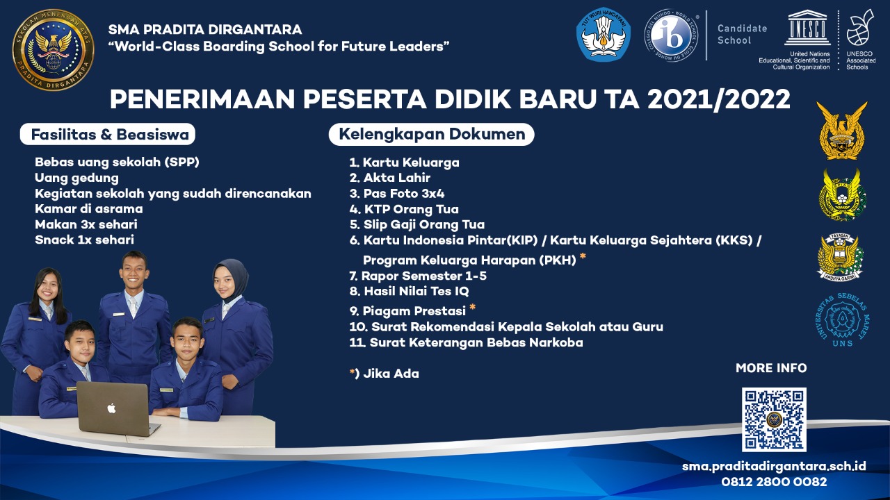 Lanud Halim Perdanakusuma Buka Pendaftaran SMA Pradita Dirgantara