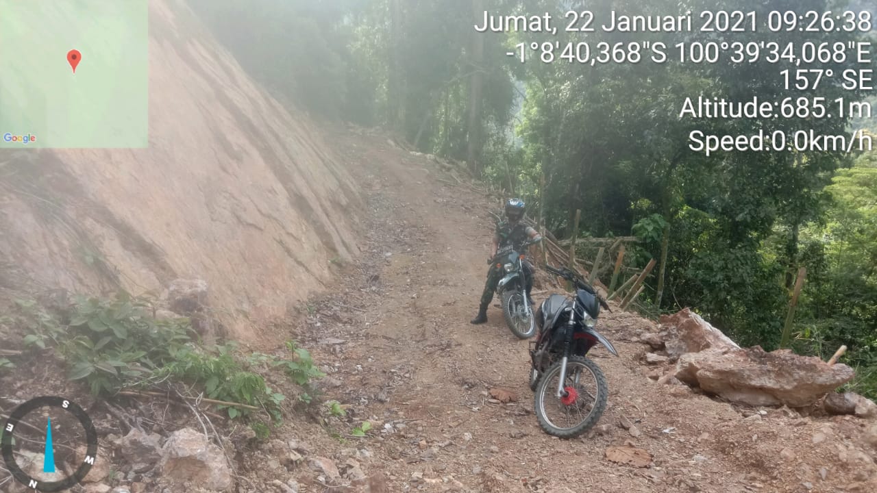 Pengecekan Dan Pengawasan Lokasi Jalan TMMD Ke 109 Nagari Pancung Taba