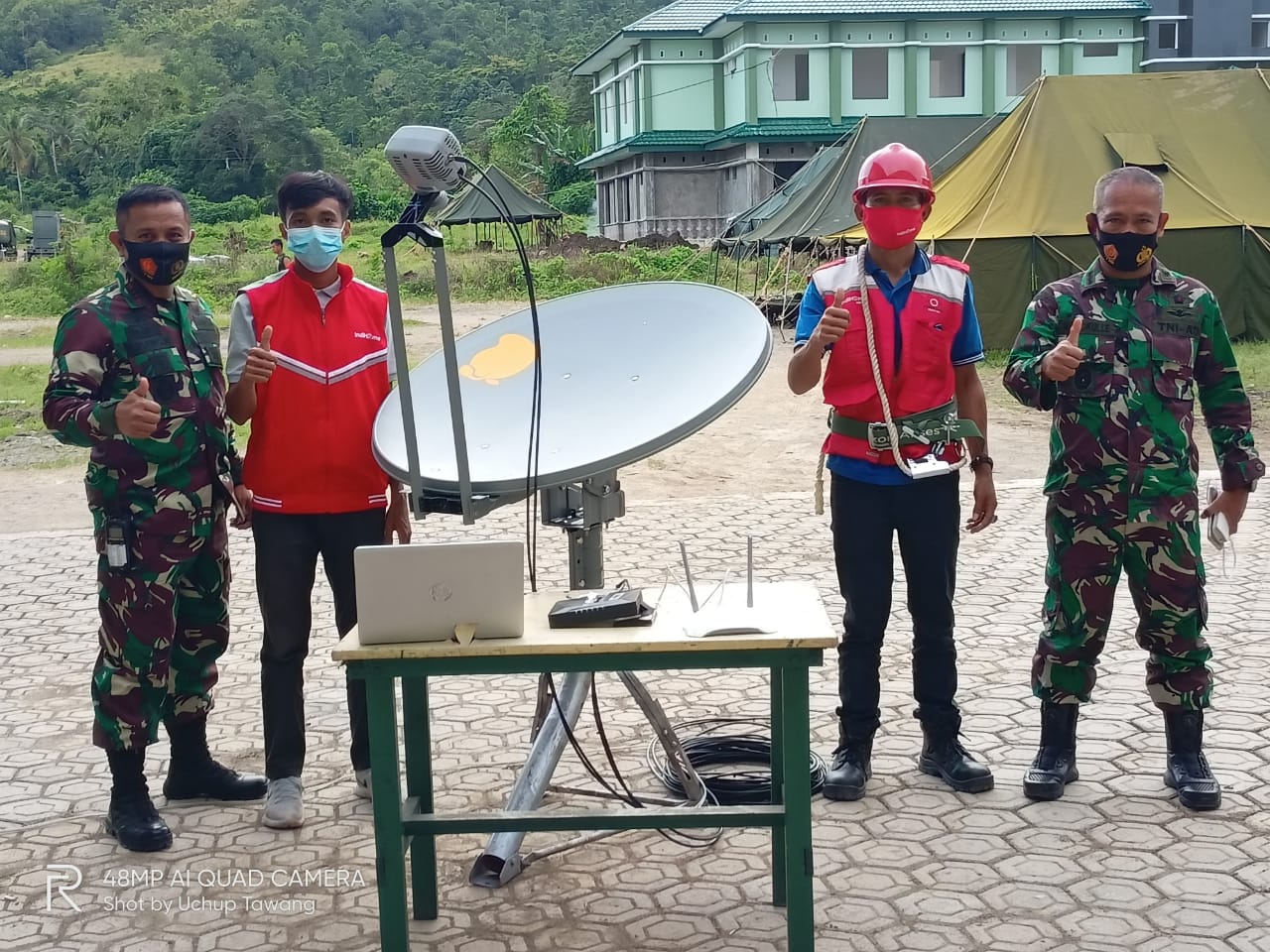 Lancarkan Evakuasi Korban Gempa Sulbar, Kodam XIV/Hsn Gelar Jarkom Militer