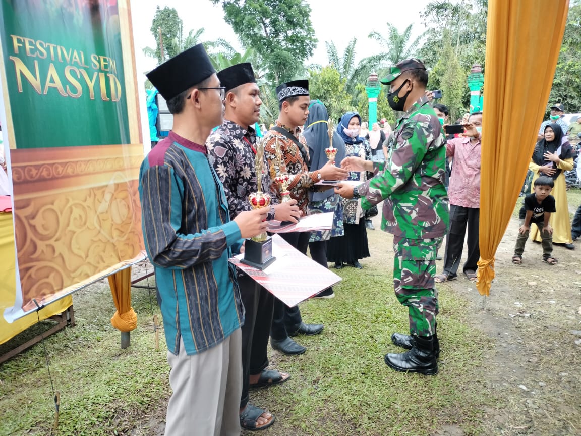 Danramil 13/BP Kodim 0208/Asahan Hadiri Penutupan MTQ Ke 52 Tingkat Kecamatan Buntu Pane