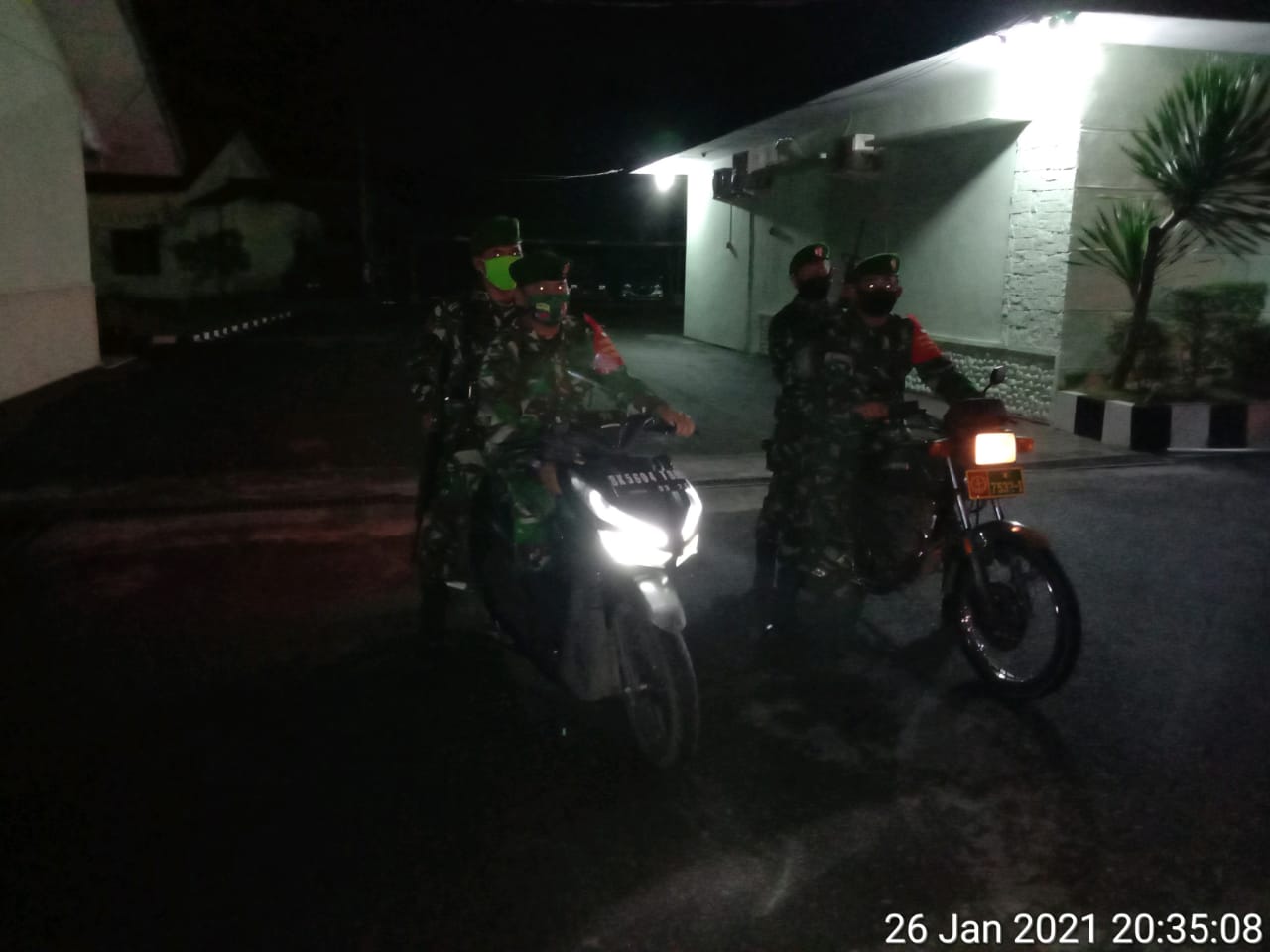 Patroli Wilayah Dilaksanakan Personel Jajaran Kodim 0208/Asahan Wilayah Kisaran