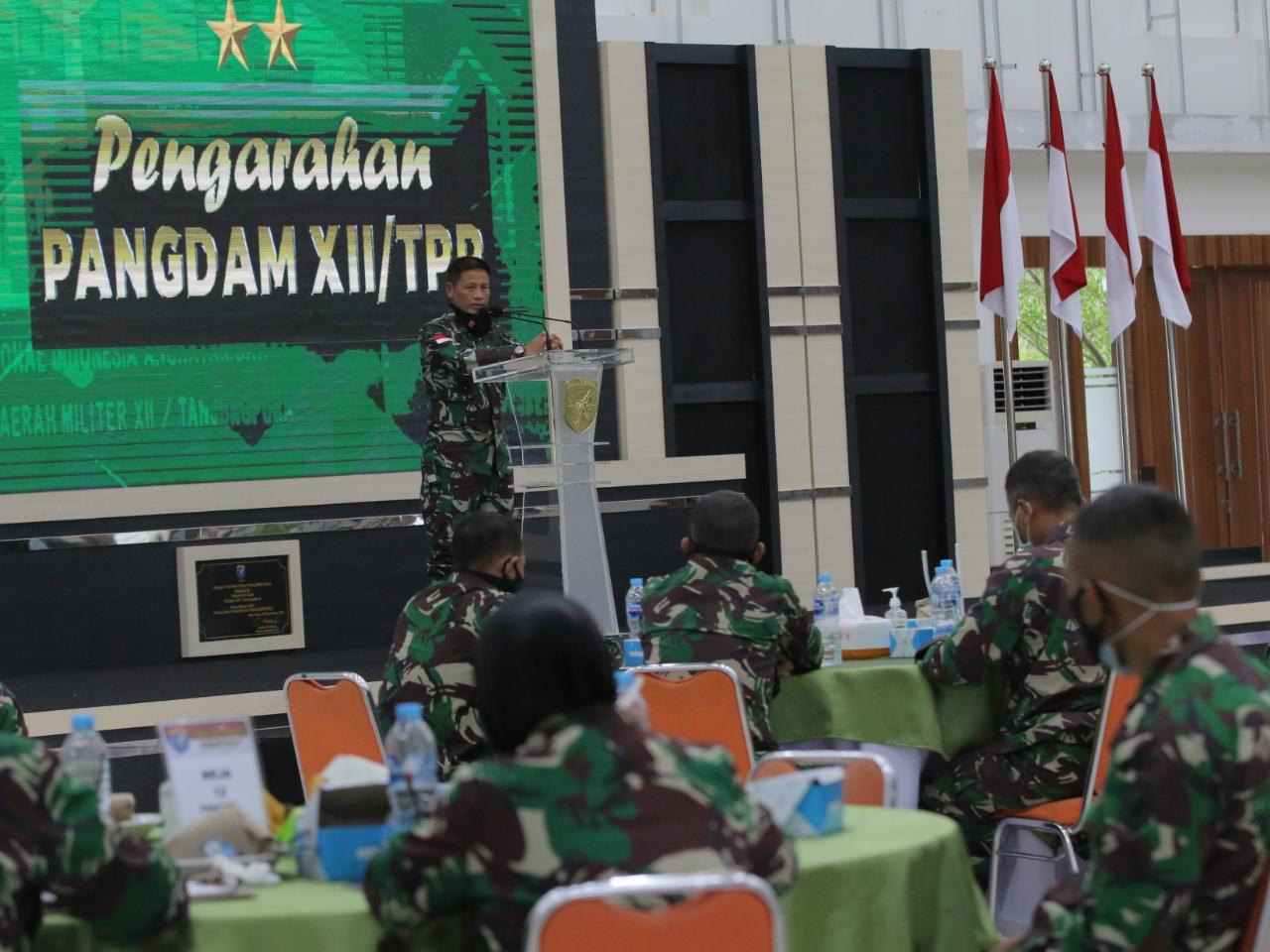 Beri Arahan Para Pamen, Pangdam XII/TPR : Perwira Harus Jadi Motor Penggerak