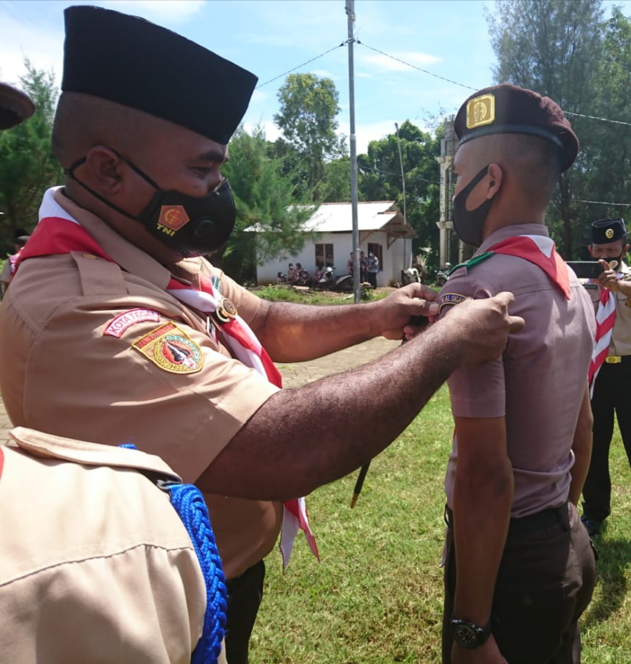 Danlanal Tegal Lantik Saka Bahari Baru di Lapangan Posal Sigandu Batang