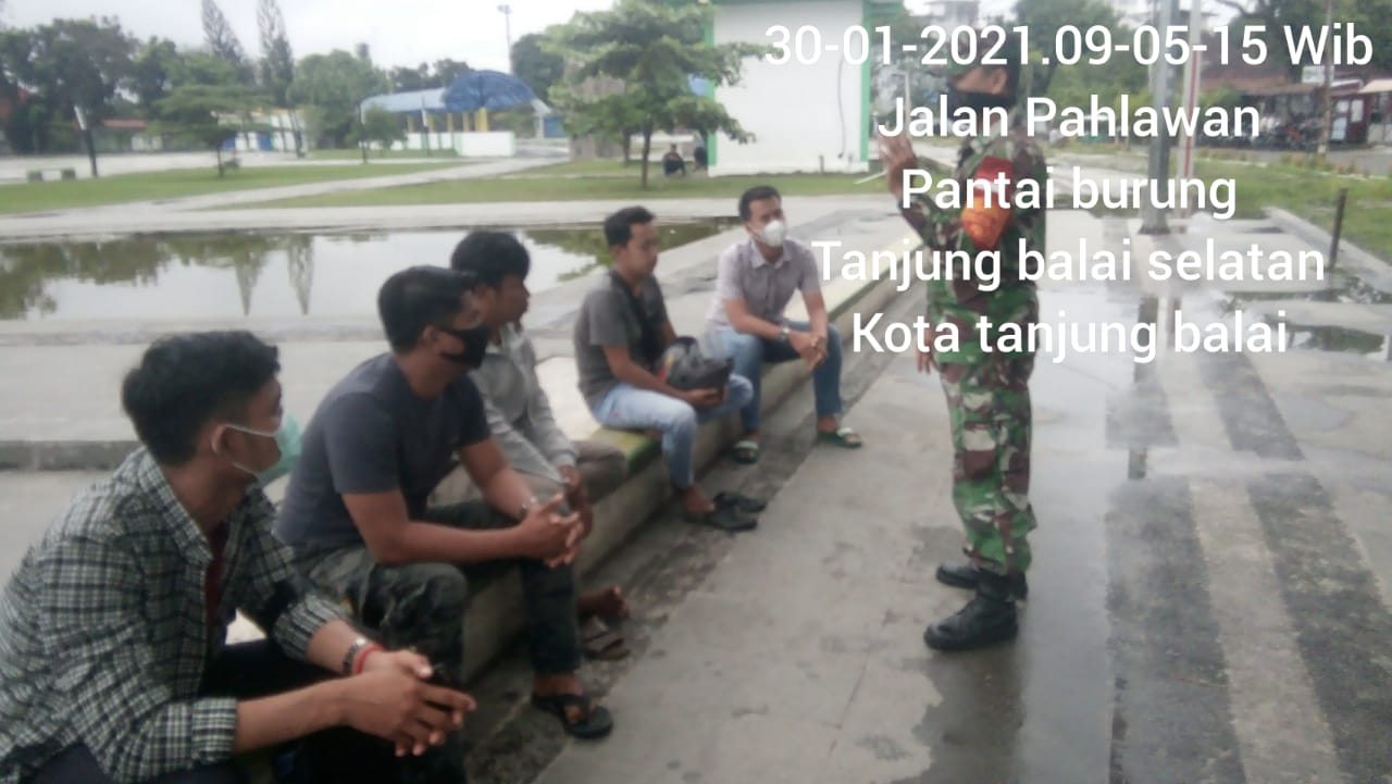 Edukasi Pentingnya Pakai Masker, Personel Jajaran Kodim 0208/Asahan Laksanakan Komsos Dengan Warga Binaan