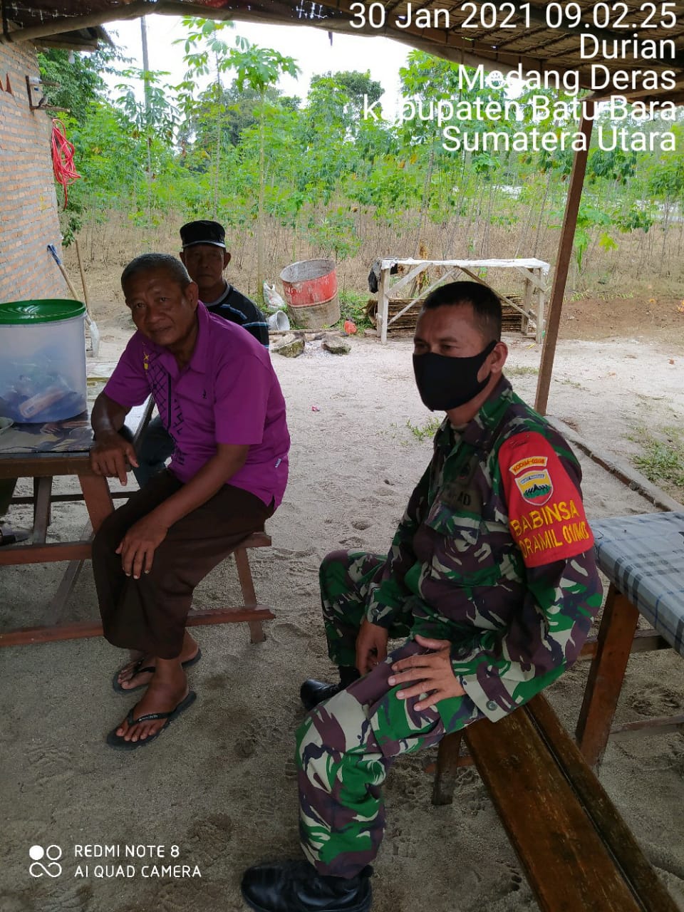 Ditempat Terpisah Personel Jajaran Kodim 0208/Asahan Laksanakan Komsos Dengan Mitra Karib Diwilayah Binaan