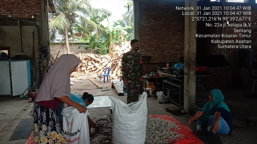 Personel Jajaran Kodim 0208/Asahan Laksanakan Anjangsana Ke Rumah Warga Binaan