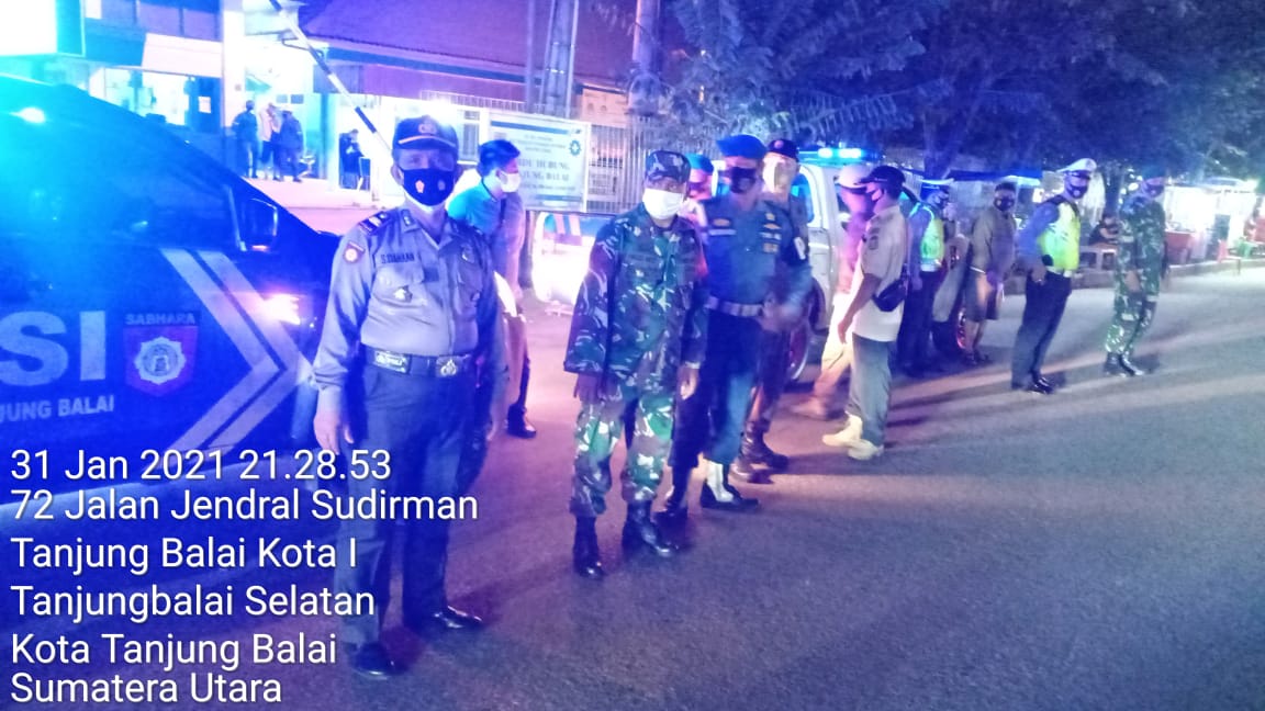 Operasi Yustisi Dilaksanakan Personel Jajaran Kodim 0208/Asahan Bersama Anggota Polres Tanjung Balai