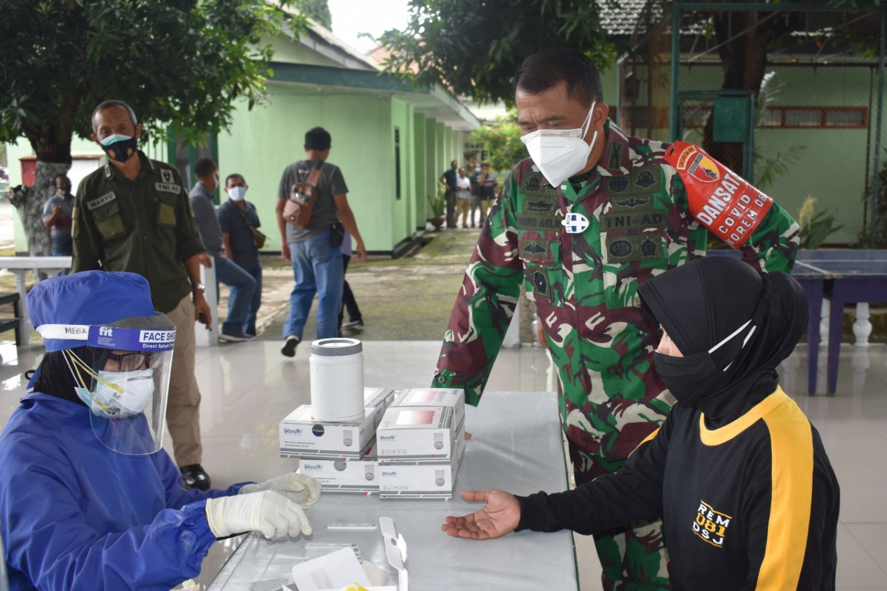 Danrem 081/DSJ Ungkap Tujuan Pemeriksaan Rapid Test Antibodi Bagi Anggotanya