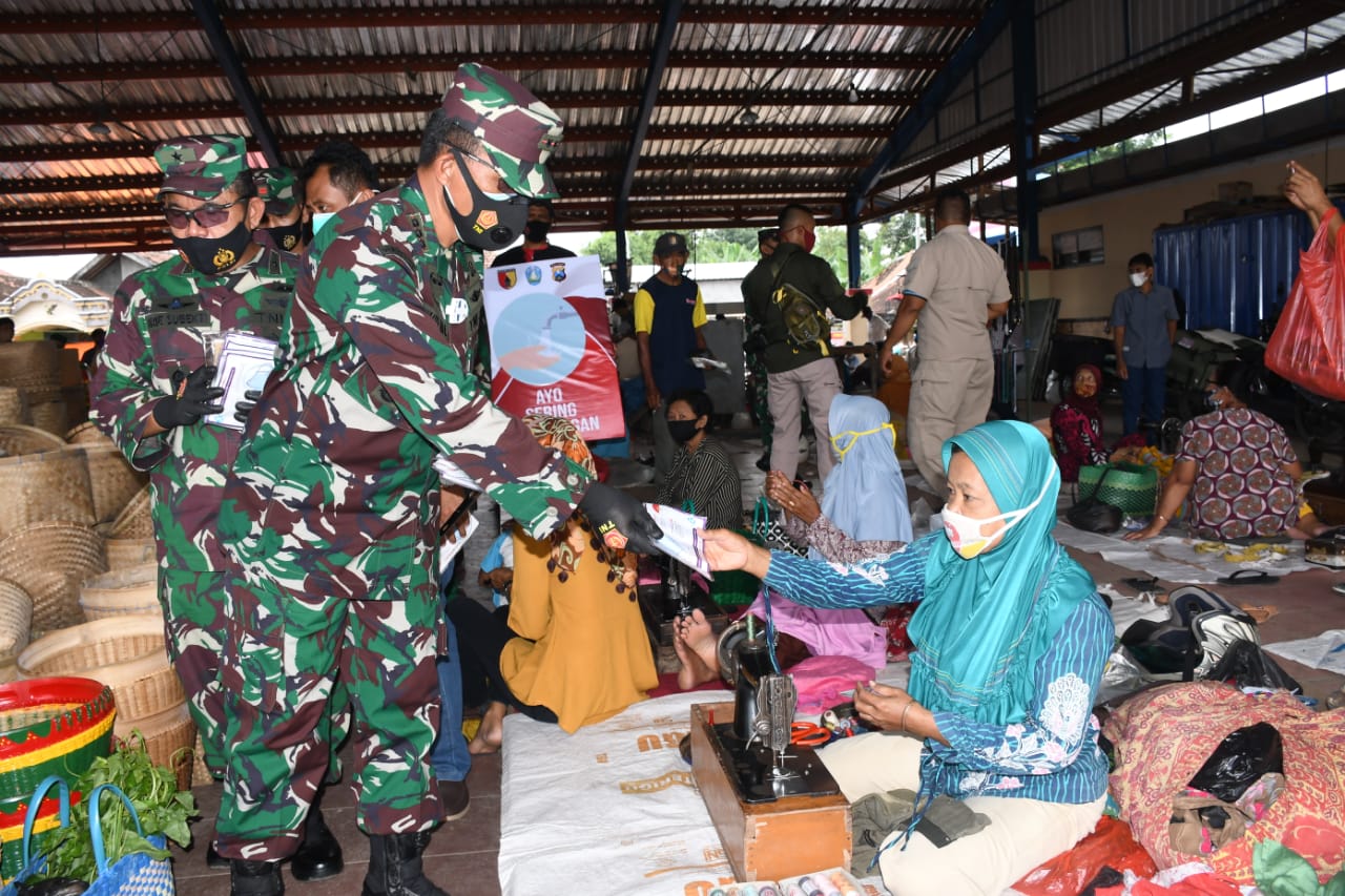 Pantau Prokes di Ponorogo, Danrem 081/DSJ Ungkap Keberhasilan PPKM Jilid 2 di Jatim