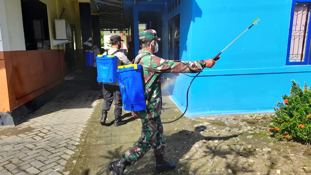 Kembali Fasum dan Kantor Pelayanan Publik Jadi Sasaran Penyemprotan Disinfektan