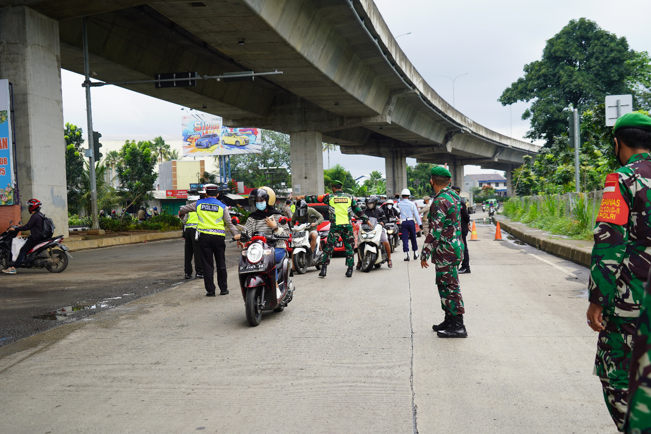 Korem 061/Sk Tambah Personil TNI Dukung Pemkot Bogor Terapkan Ganjil Genap