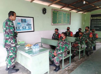 Bentuk Perhatian Terhadap Satuan Bawah, Dandim 0913/PPU Lakukan Kunjungan Kerja ke Koramil 0913-02/Waru