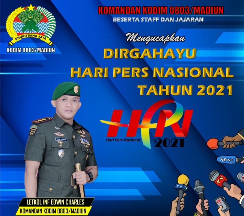 Hari Pers Nasional, Dandim Madiun: Peran Pers Sangat Penting Dimasa Pandemi