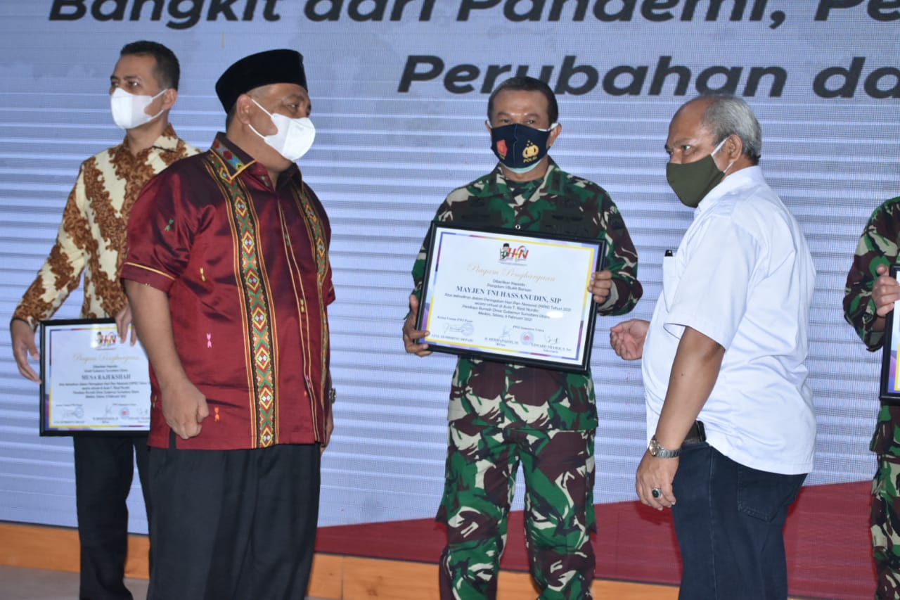 Puncak HPN 2021, Pangdam I/BB: Pers Mitra Strategis TNI Bangkitkan Rakyat dari Pandemi Covid-19