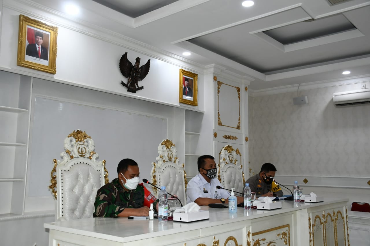 Hadiri Rakor PPKM Berbasis Mikro, Dandim 0802/Ponorogo Dukung Program Pemerintah