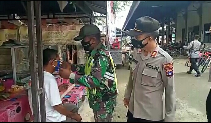 Kembali TNI-Polri dan Pemkab HST Tegakkan Protokol Kesehatan