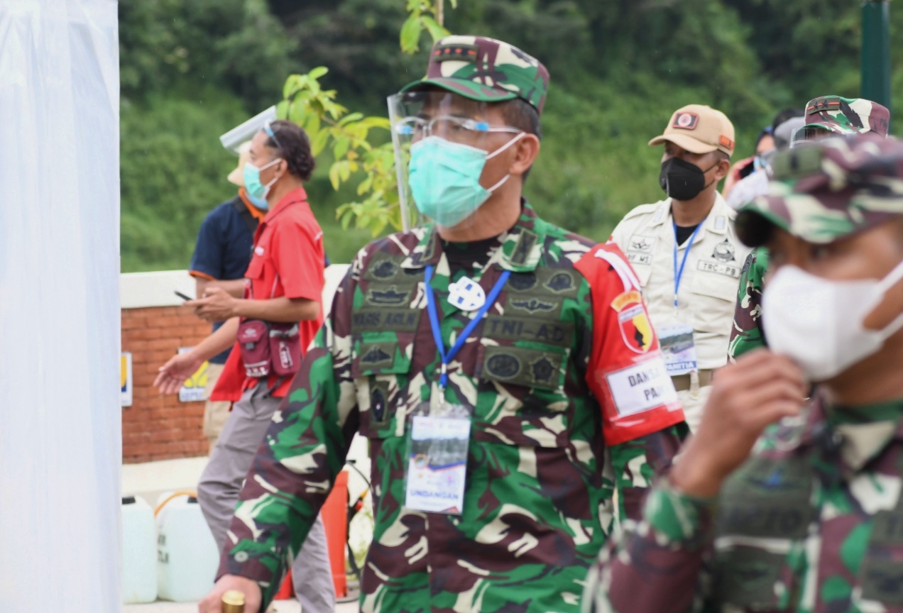 Selaku Dansatgas Pamwil, Danrem 081/DSJ Amankan Kunker Presiden RI di Pacitan