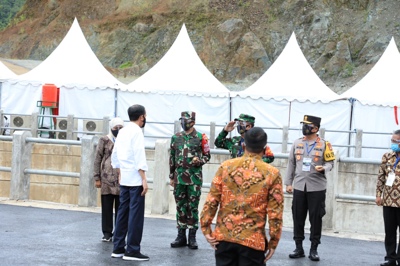 Pangkoarmada II Hadiri Peresmian Bendungan Tukul Oleh Presiden RI Di Pacitan