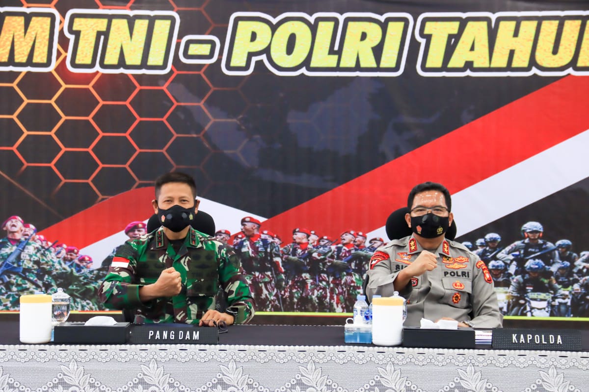 Melalui Vicon Pangdam XII/Tpr Ikuti Rapim TNI-Polri