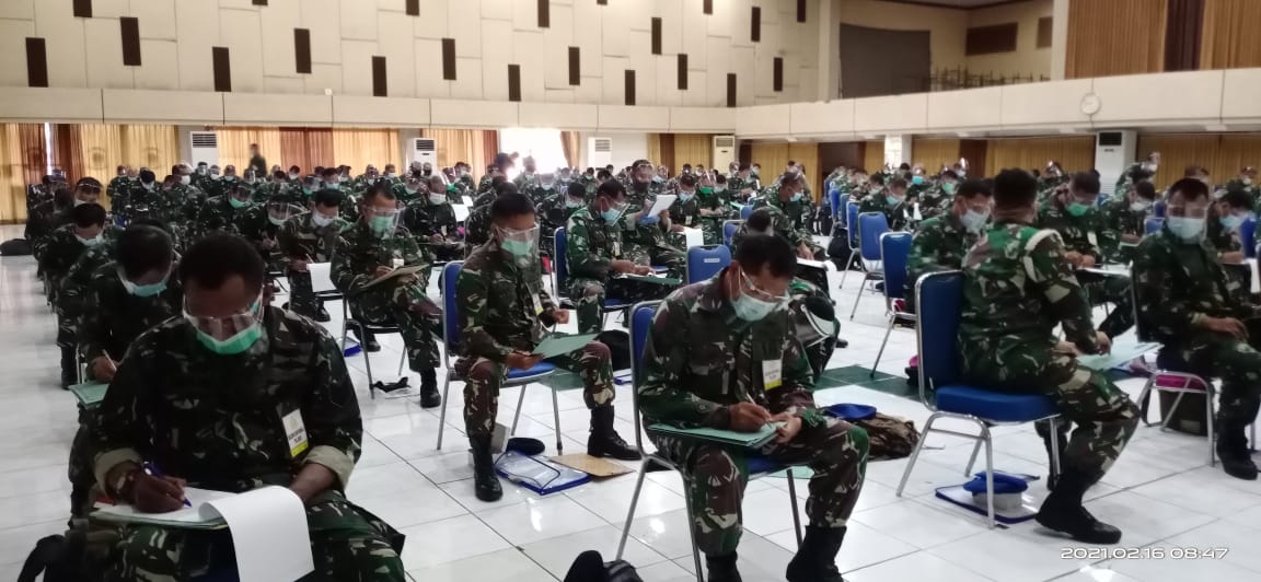 Prajurit TNI AL Strata Bintara Ikuti Seleksi Tertulis Mental Ideologi di Kodiklatal