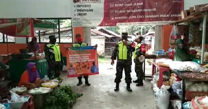 Cegah Covid, Kodim 0802/Ponorogo Himbau Warga Untuk Patuh Himbauan Pemerintah