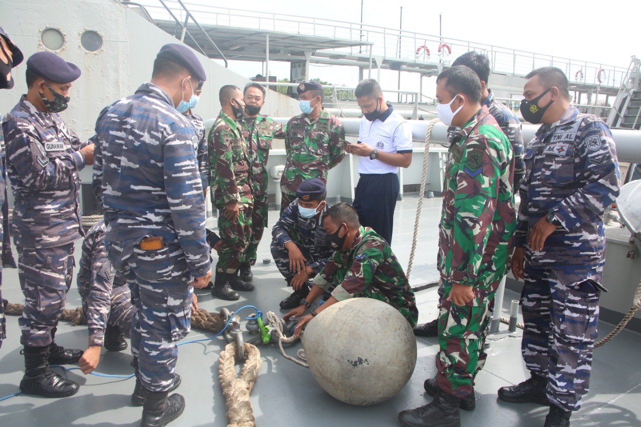 Latihan Tunda Menunda Satban Koarmada II TA. 2021 Masuki Tahap Penyiapan dan Perakitan Alat