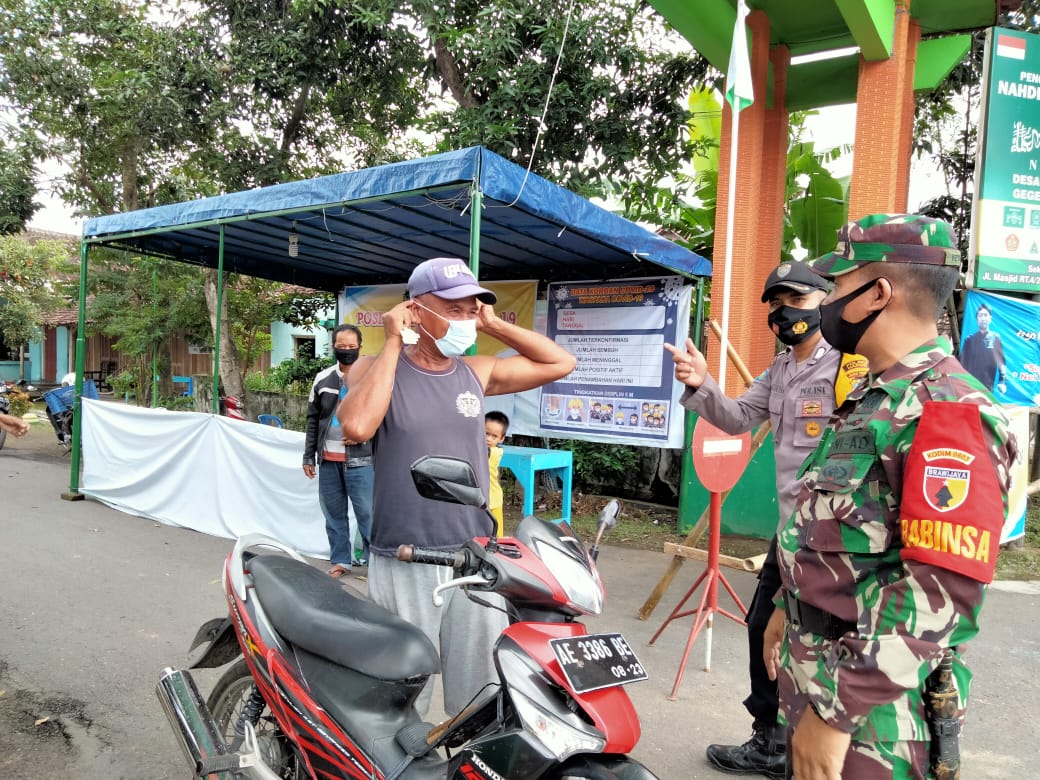 Berupaya Hijaukan Madiun, Dandim Terjunkan Personelnya Pantau Posko PPKM Mikro dan One Gate Sistem