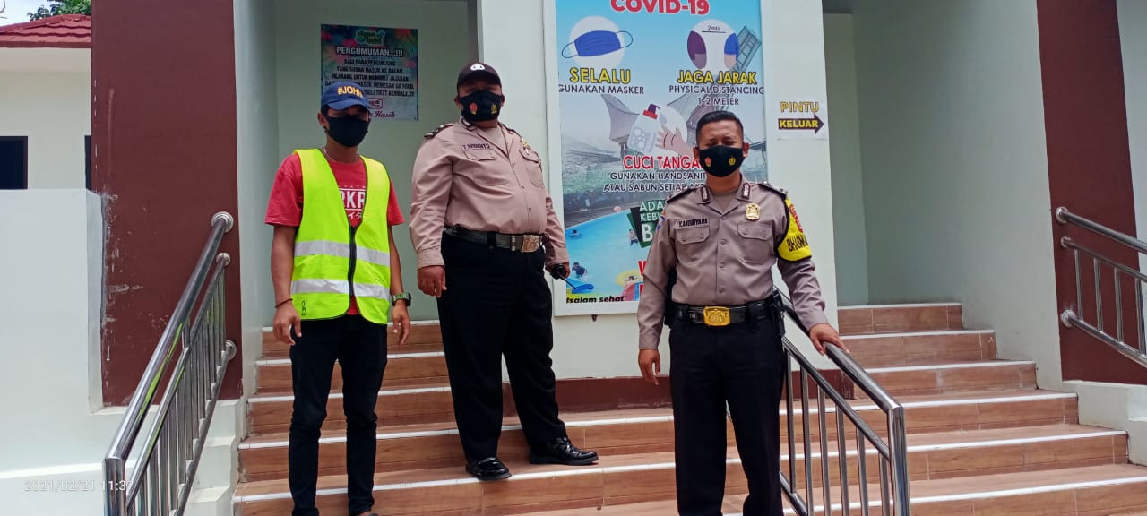 Cegah Covid-19, Polsek Taktakan Datangi Aqualand