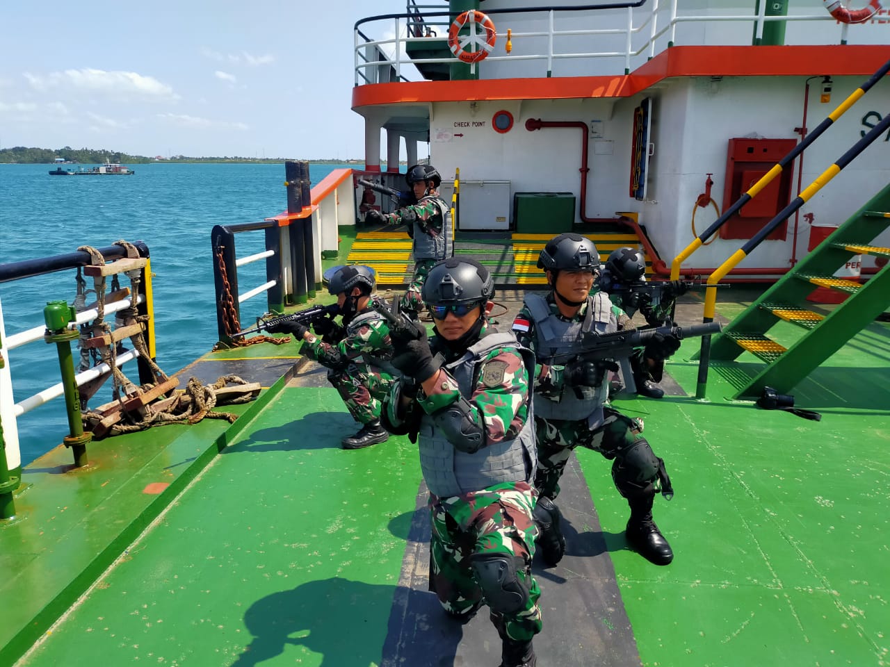 Satrol Lantamal IV Gelar Latihan VBSS TW I TA 2021