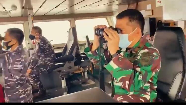 KRI BKO Guspurla Koarmada II Laksanakan Gunery Exercise Di Perbatasan RI-Malaysia