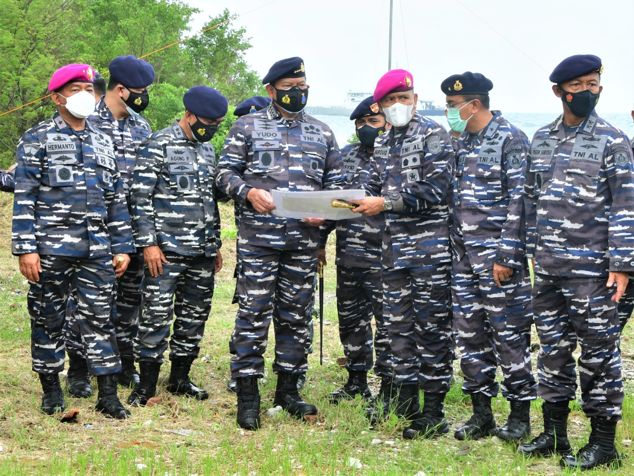 Kasal Tinjau Lahan TNI AL di Pulau Damar