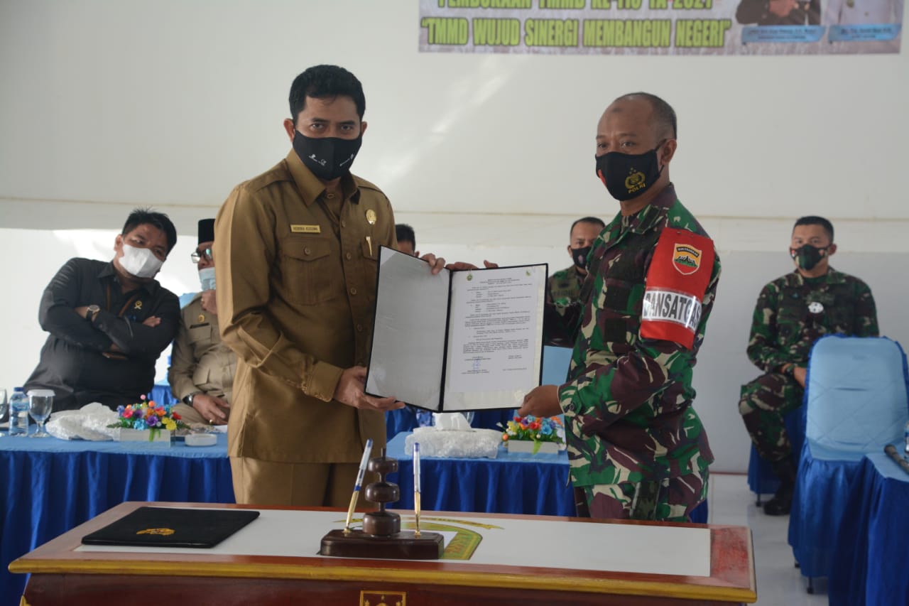 Pembukaan Peresmian TMMD Ke 110/Natuna Oleh Bupati Natuna Di Gedung Wanita Kabupaten Natuna