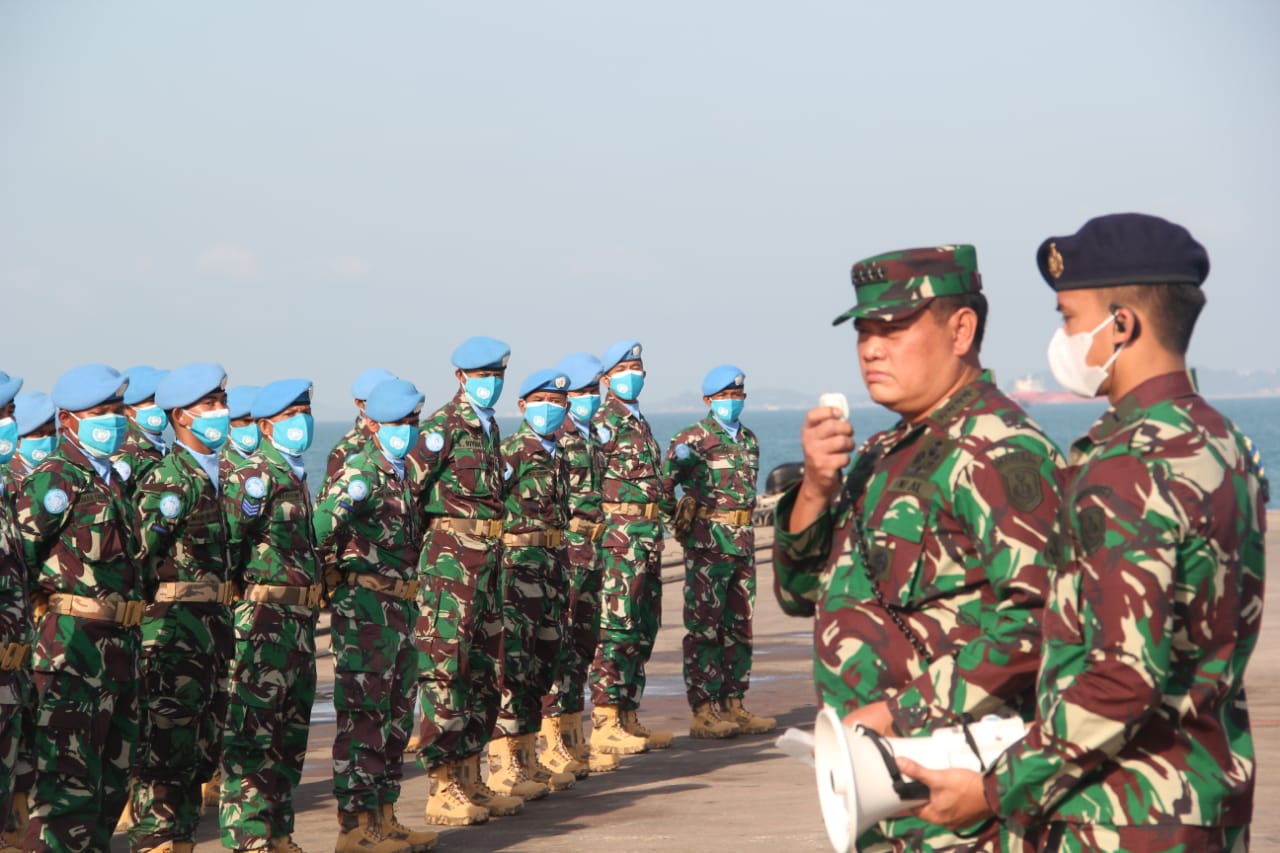 KASAL Tinjau Kesiapan Akhir Satgas Maritim Task Force (MTF) TNI Kontingen Garuda XXVIII-M UNIFIL