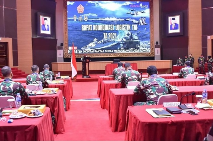 Bangun Penerangan TNI yang Informatif dan Komunikatif, Kabagpen AAL Ikuti Rakornispen TNI 2021 Virtual