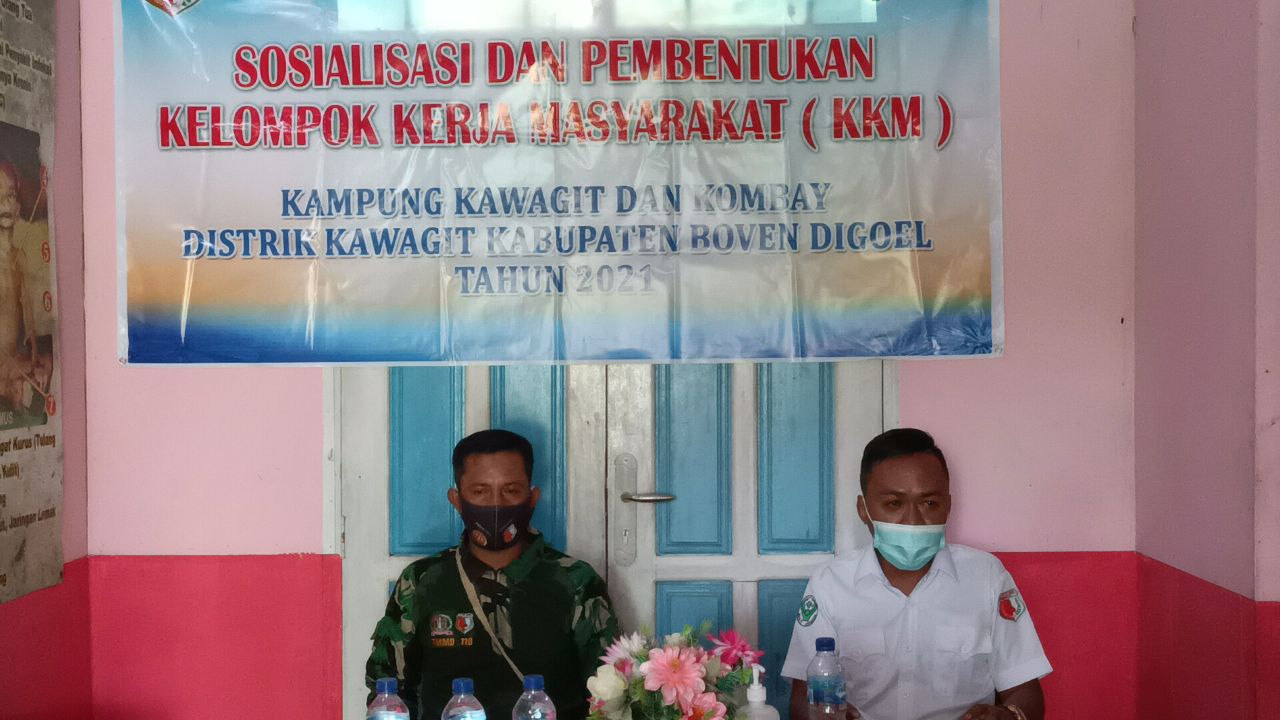 Komandan SSK ke 110 Boven Digoel Hadiri Sosialisasi dan pembentukan KKM