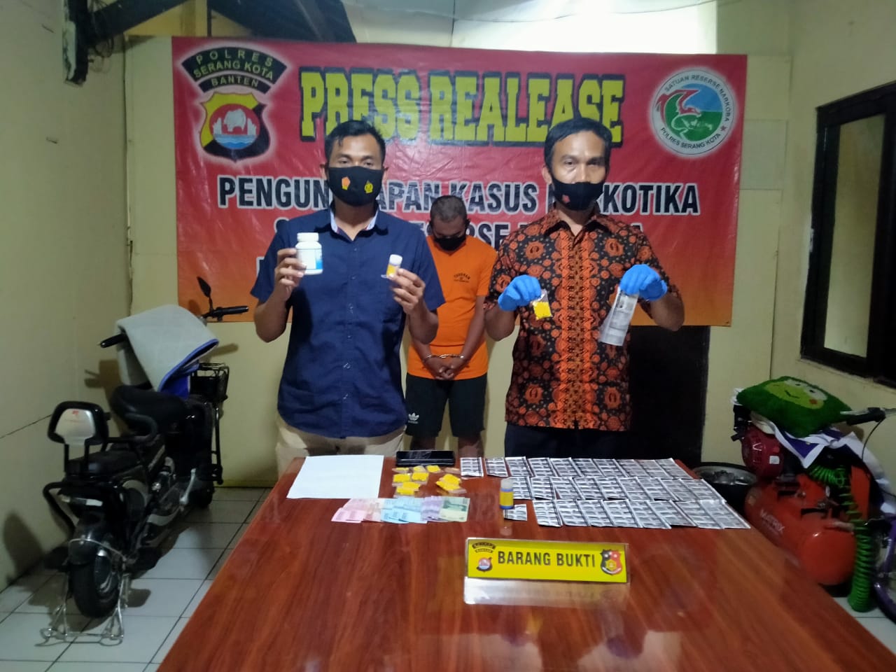 Satresnarkoba Polres Serang Kota Ungkap Peredaran Obat Keras