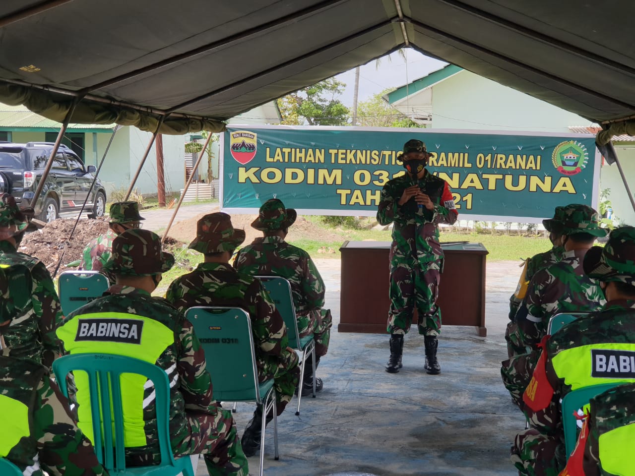 Dansatgas Buka Pelatihan Teknis/Tis, Untuk Babinsa Dapat Mendeteksi Dini Terkait Kebakaran Hutan