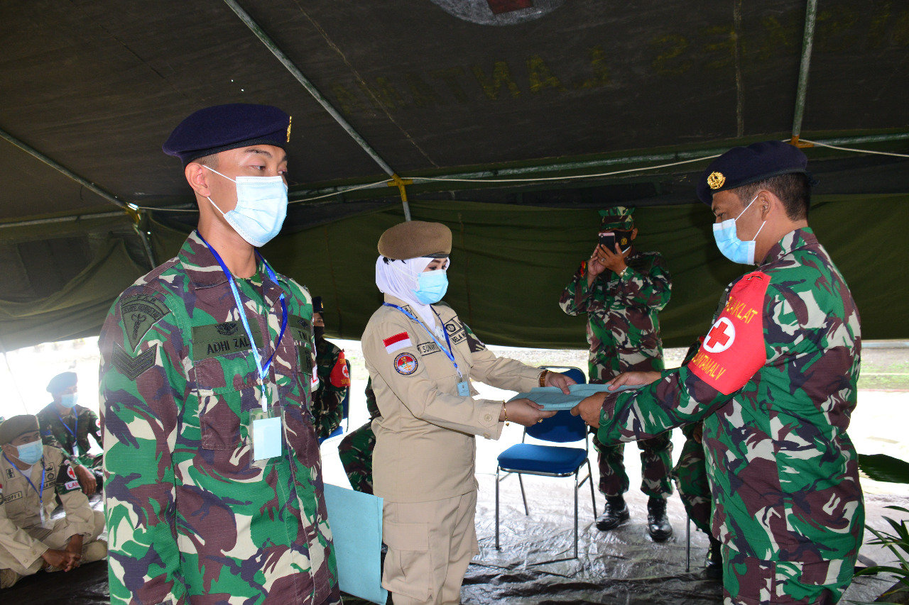 Pangkalan Utama TNI AL V Gelar Latihan Fungsi Kesehatan