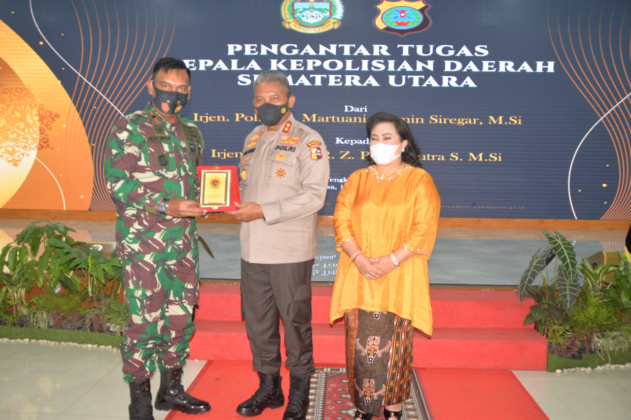 Pangkosekhanudnas III Medan Hadiri Pengantar Tugas Mantan Kapolda Sumut