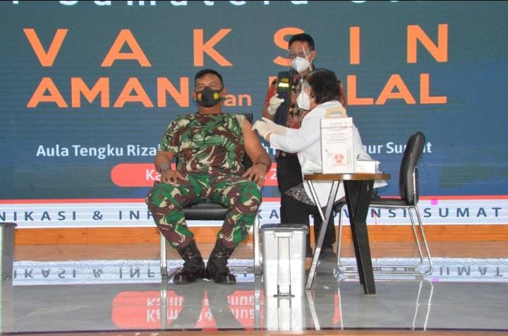 Kosekhanudnas III Medan Laksanakan Vaksinasi Covid-19