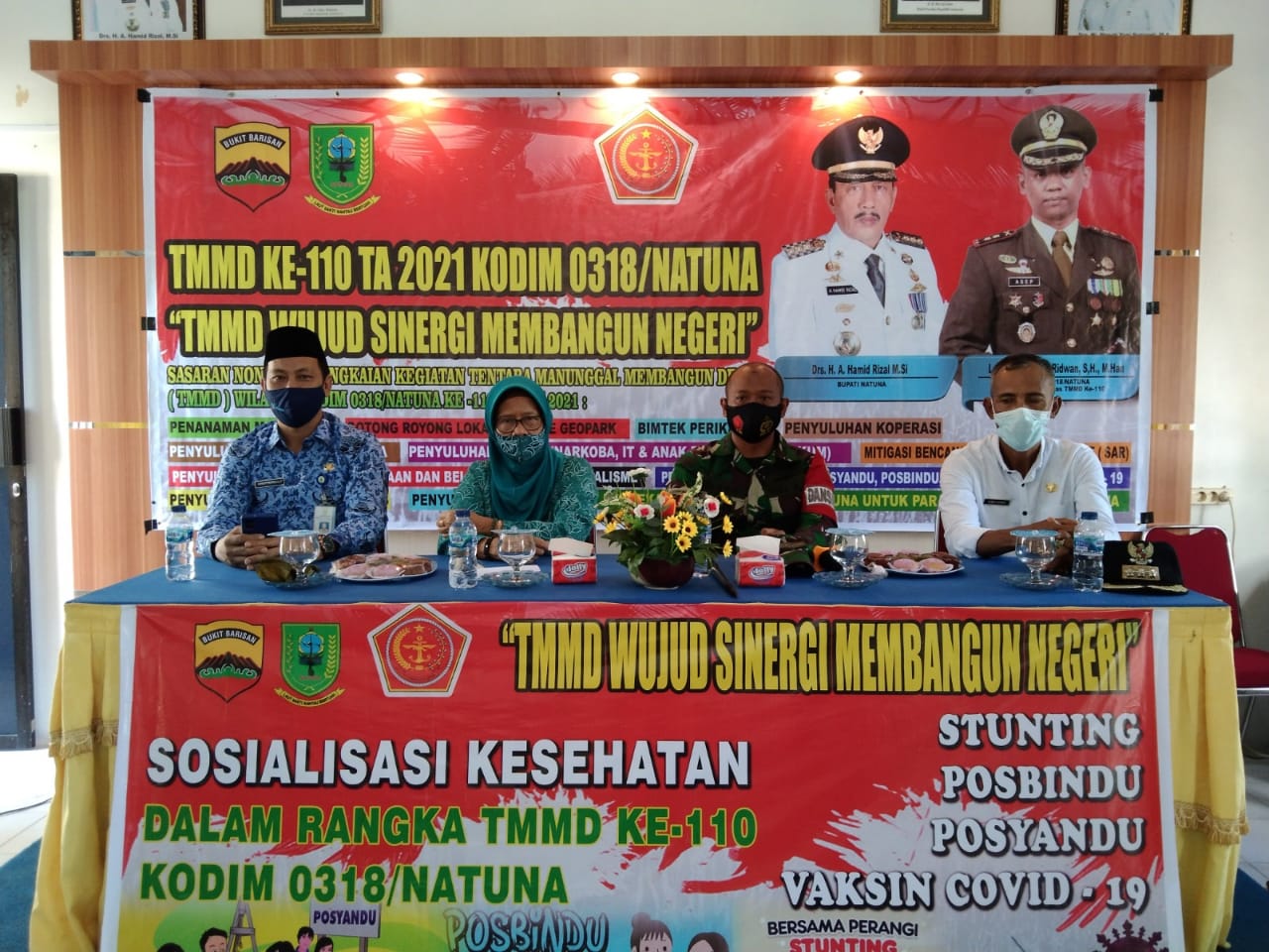 Dinkes Natuna Turut Dukung Program TMMD 110/Natuna Berupa Penyuluhan Kesehatan