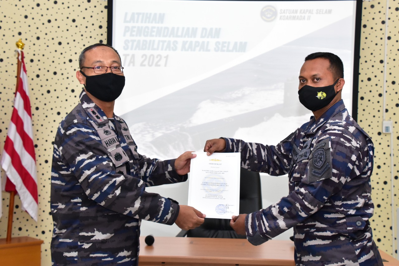 Dansatsel Koarmada II “Briefing Akhir” Latihan Pengendalian dan Stabilitas Kapal Selam TA. 2021