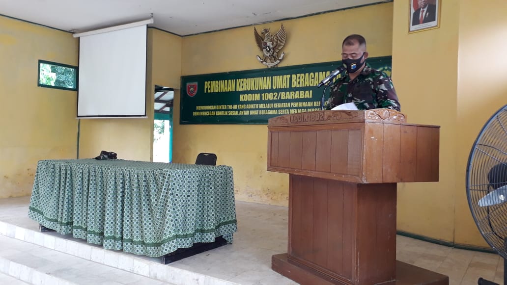 Kodim 1002/Barabai Gelar Pembinaan Kerukunan Umat Beragama TA.2021