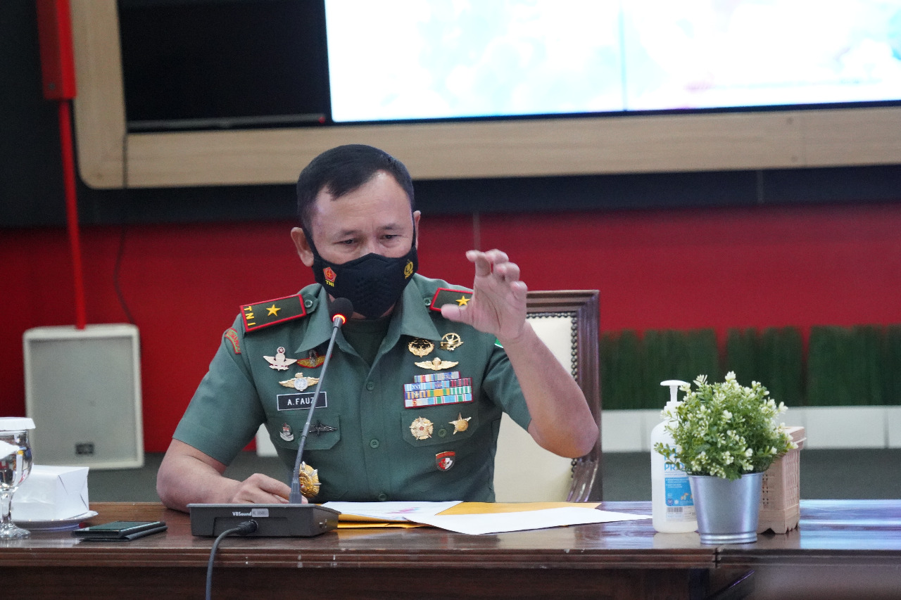 Komitmen Danrem 061/SK Saat Rapat Forkopimda, TNI Dukung Kebijakan Pemerintah Daerah