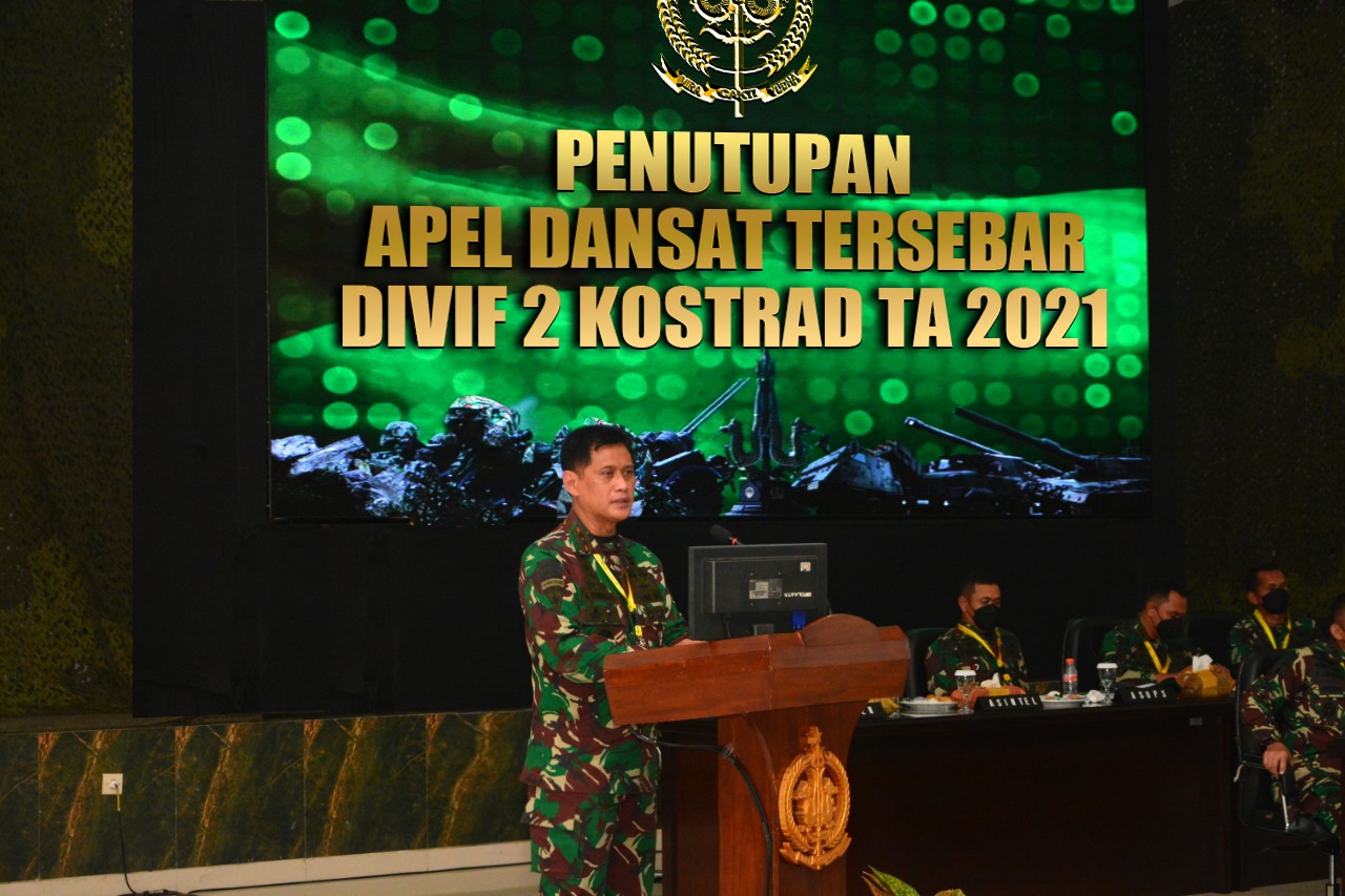 Pangdivif 2 Kostrad Tutup Apel Dansat Divif 2 Kostrad Tahun 2021