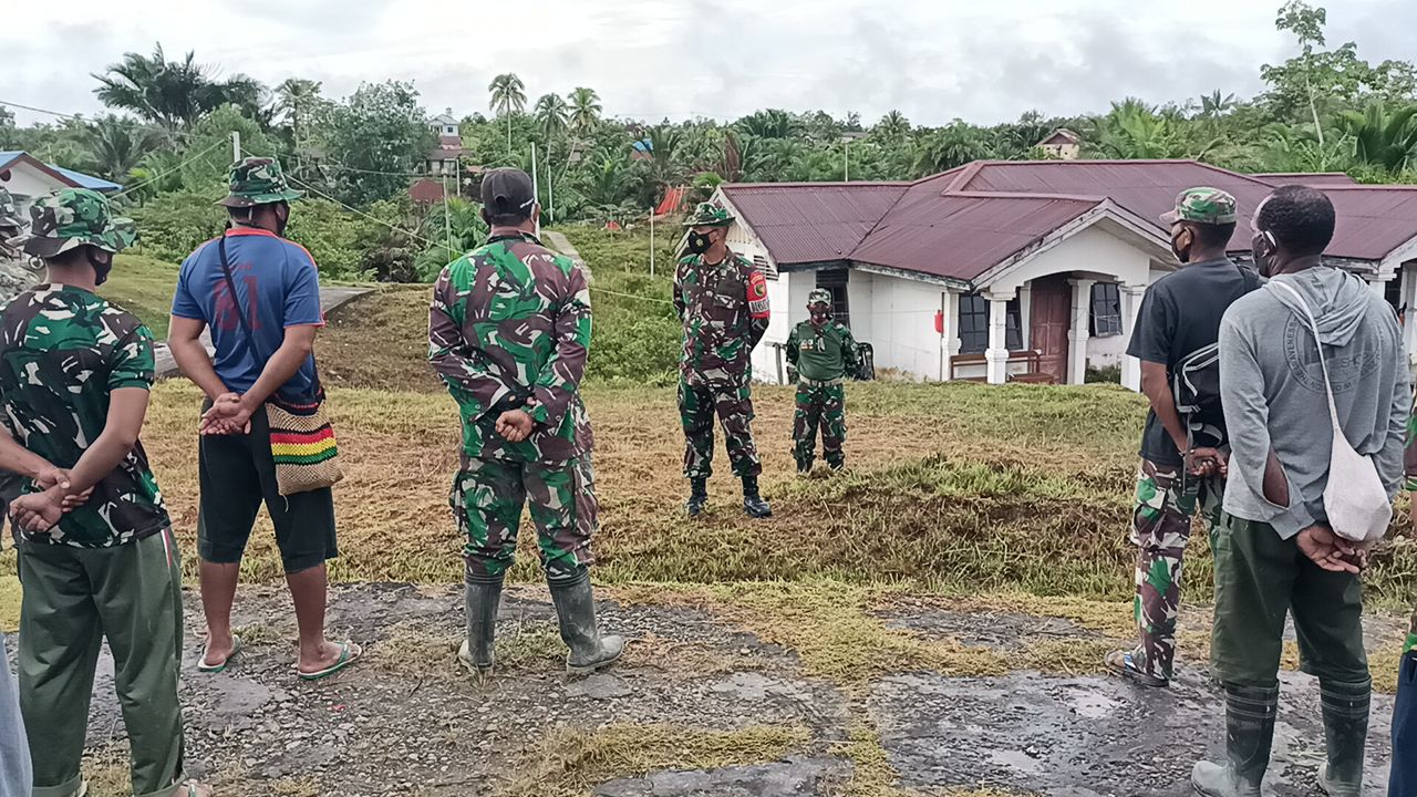 Program TMMD di Distrik Kawagit Berjalan Lancar