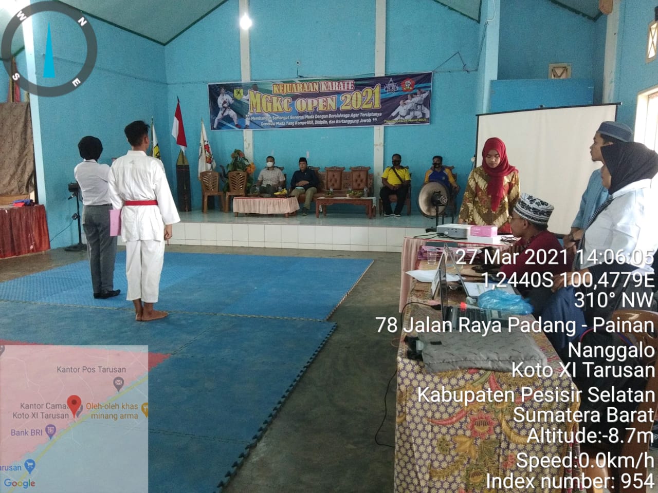 Dandim 0311/Pessel Hadiri Pembukaan Kejuaraan Karate MGKC Open 2021